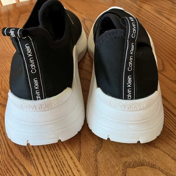 Calvin Klein Black Slip-On Athletic Shoes - Picture 5 of 6